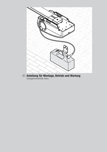 Betriebsanleitung GA201 AKKU V2 - bei Berner Torantriebe