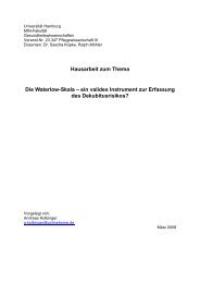 Hausarbeit zum Thema Die Waterlow-Skala - UniversitÃƒÂ¤t Hamburg ...