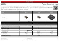 ESCON Feature Comparison Chart - Maxon Motor ag