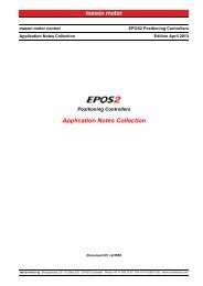 EPOS2 Application Notes Collection - Maxon Motor