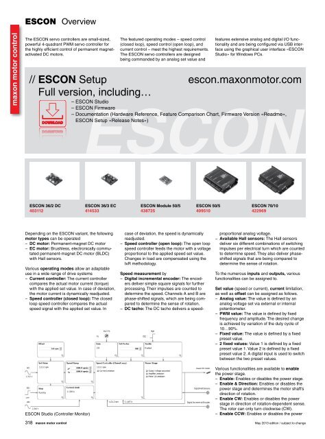 Assigned power rating of DC / EC (BLDC) motors – maxon Support