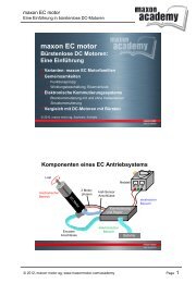 Handzettel (2 Folien pro Seite/PDF) - Maxon Motor