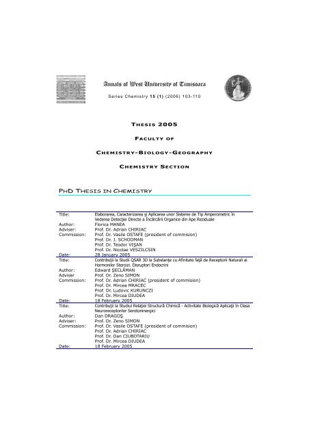 Phd thesis 2005