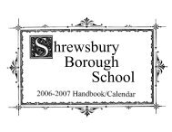 2006-07 Shrewsbury School Calendar (pdf) - Shrewsbury Borough ...