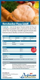 Flyer Rorschacher Pizza-Schiff