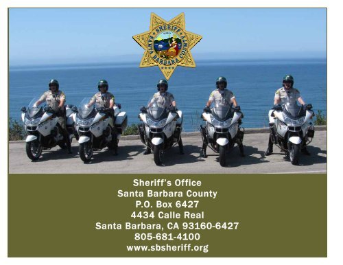 Annual Report 2009 - Santa Barbara County Sheriff's Department