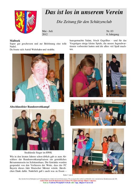 Zeitung 2012 Nr. 03 - SchÃ¼tzenClub Egestorf/SÃ¼ntel