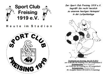 Stadionzeitung - SC Freising