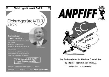 Ausgabe 1 - SC Friedrichshafen