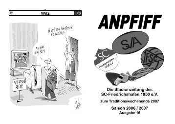 Die Stadionzeitung des SC-Friedrichshafen 1950 e.V. Saison 2006 ...