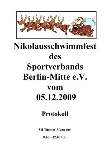 Ergebnisse - Schwimmclub Humboldt-UniversitÃ¤t zu Berlin eV