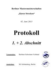 Protokoll - Masters in Berlin