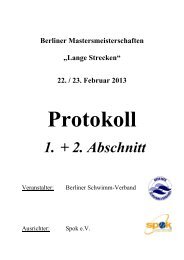 Protokoll - Masters in Berlin