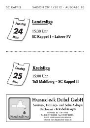 SCK Ausg. 10 - Sport Club Kappel am Rhein