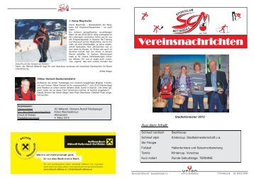 Vereinsnachrichten 2012-1 - SC Mittersill