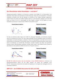 MAP ISY Der Isybau-Konverter - CWSM Gmbh