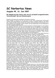 Ausgabe 49 vom 16.06.2007 Die Steigerung des ... - SC Norbertus