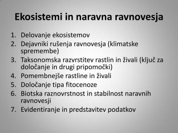 Vrste ekosistemov