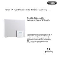 Terxon MX Hybrid Alarmzentrale - Installationsanleitung Perfekte ...