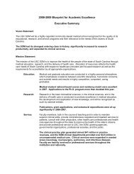 2008 Blueprint for Excellence Executive Summary - University of ...