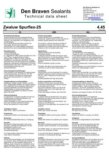 Zwaluw Spurflex-25 4.45 - Den Braven