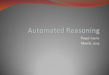 Automated Reasoning