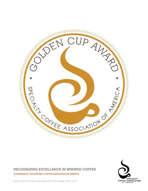 Golden Cup Application Form - SCAA