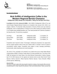 Nick Griffith is the Western Regional Barista Champion - SCAA
