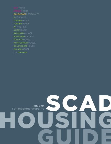 Incoming Student Housing Guide - SCAD