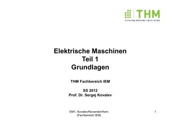 1. EinfÃƒÂ¼hrung Berechnung des magnetischen Kreises - IEM