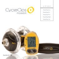 PowerTap SLC+ PowerTap SL+ PowerTap Pro+ ... - CycleOps