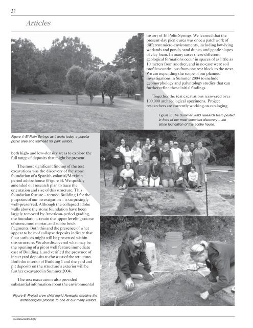 March 2004 - Society for California Archaeology