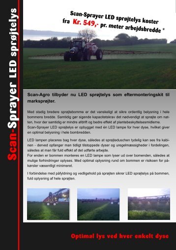 2011 Scan-Sprayer LED Sproejtelys - Scan-Agro