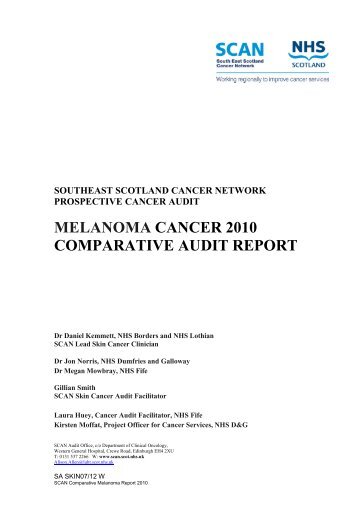 SCAN COMPARATIVE MELANOMA REPORT 2010 SA Skin 07 12_W