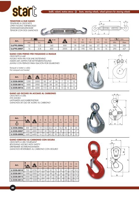 3sedili, volanti, testine sterzo seats, steering, wheels ... - Scan-Agro