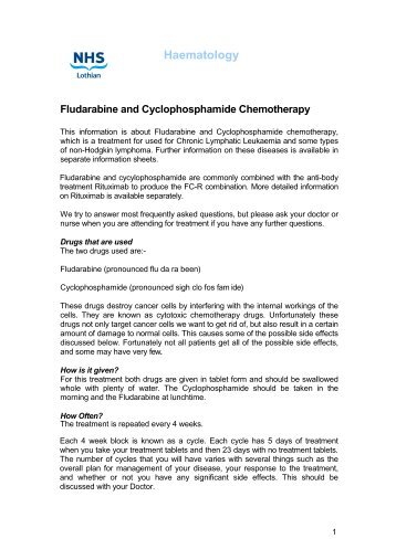 Fludarabine and Cyclophosphamide - SCAN