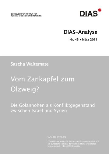 Vom Zankapfel zum Ölzweig? - DIAS - Düsseldorfer Institut für Außen