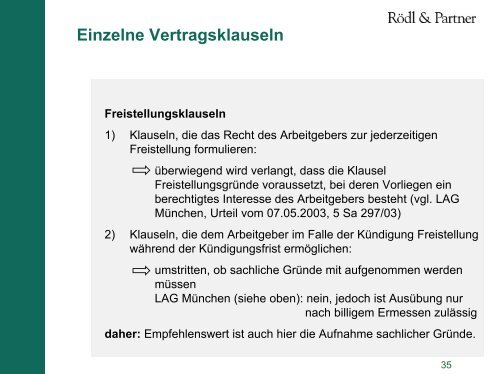 Einzelne Vertragsklauseln Schriftformklauseln