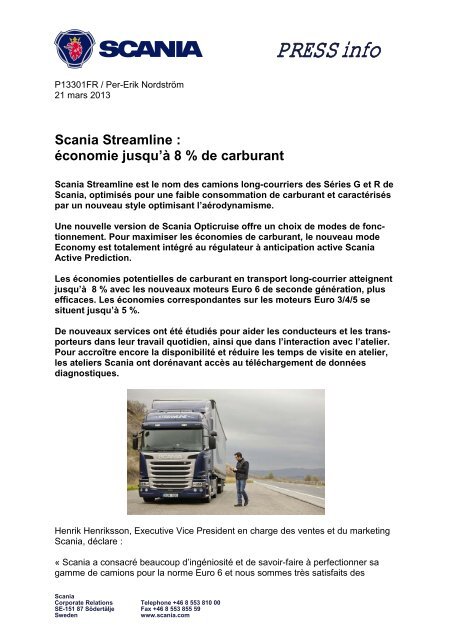 Scania Streamline