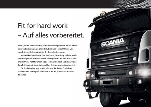 Scania Baufahrzeuge