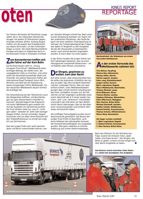 King's Report 2003-01 - Scania