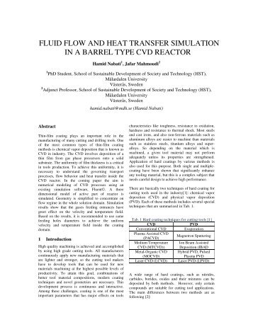 Fluid flow and heat transfer simulation in a - SIMS - Scandinavian ...