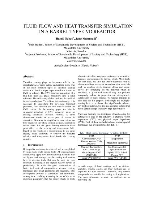 Fluid flow and heat transfer simulation in a - SIMS - Scandinavian ...