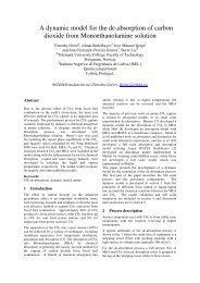 A dynamic model for the de-absorption of carbon dioxide from ...