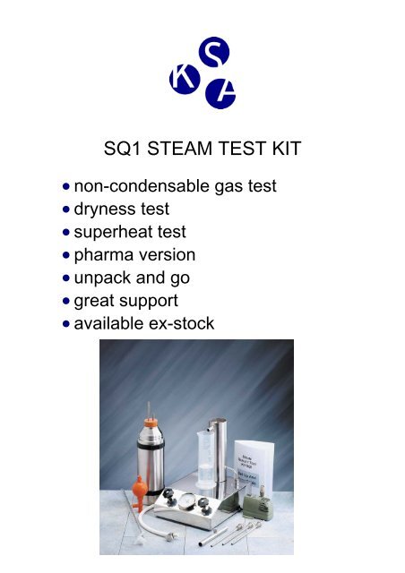 Test Kit Contents - Scantago