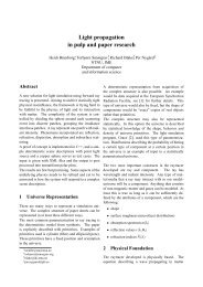 Light propagation in pulp and paper research
