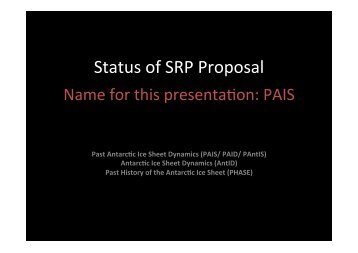 PAIS Presentation