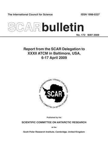 Bulletin 172 - Scientific Committee on Antarctic Research