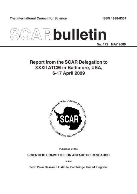 Bulletin 172 - Scientific Committee on Antarctic Research