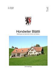 Hondwiler BlÃ¤ttli - Hundwil